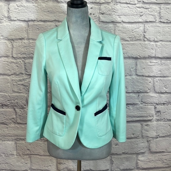 The Limited aqua blazer jacket - Picture 1 of 7